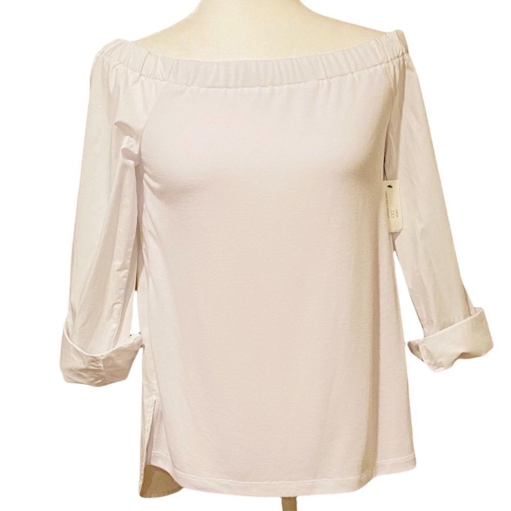 Tribal Off The Shoulder White Top Size Small